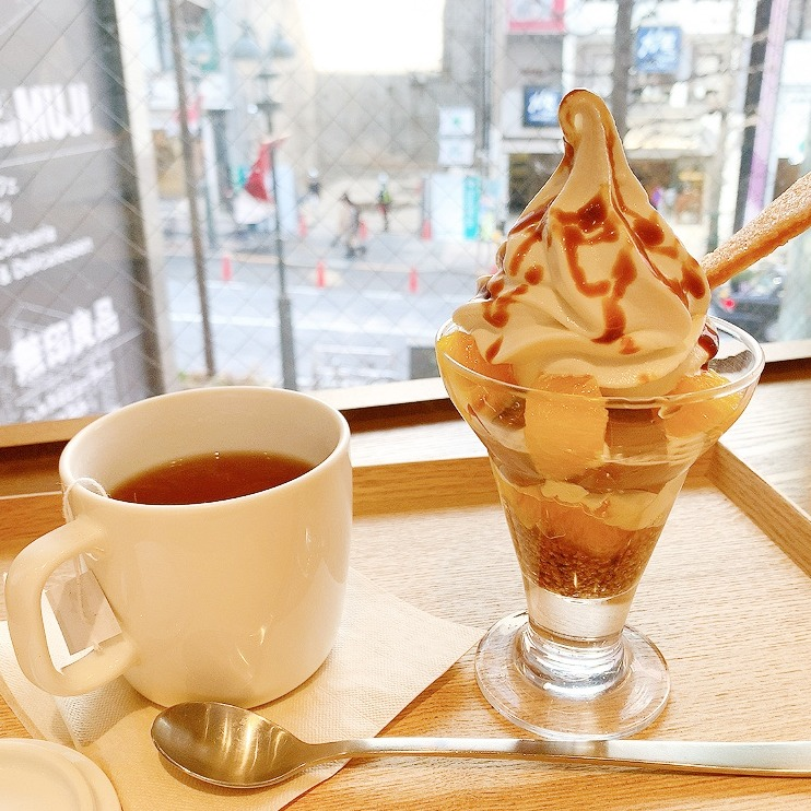 シンプルなMUJIカフェで季節を堪能☆