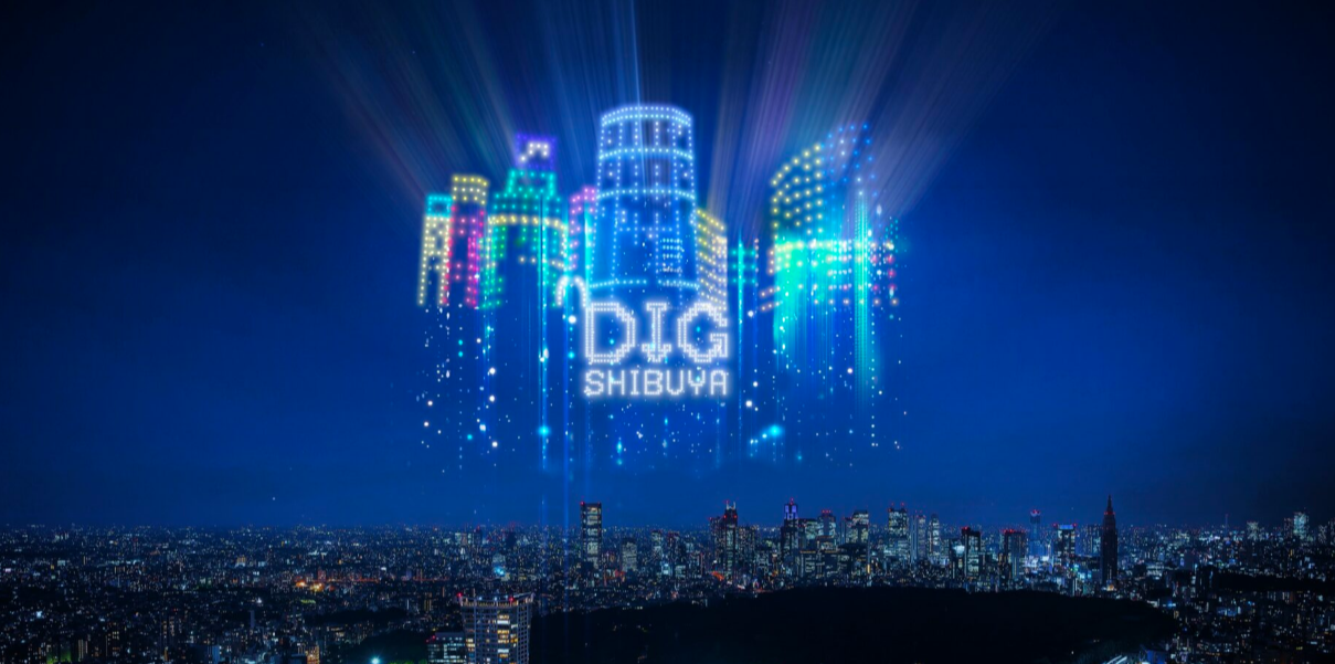 DIG SHIBUYA DG ドローンショー【動画】