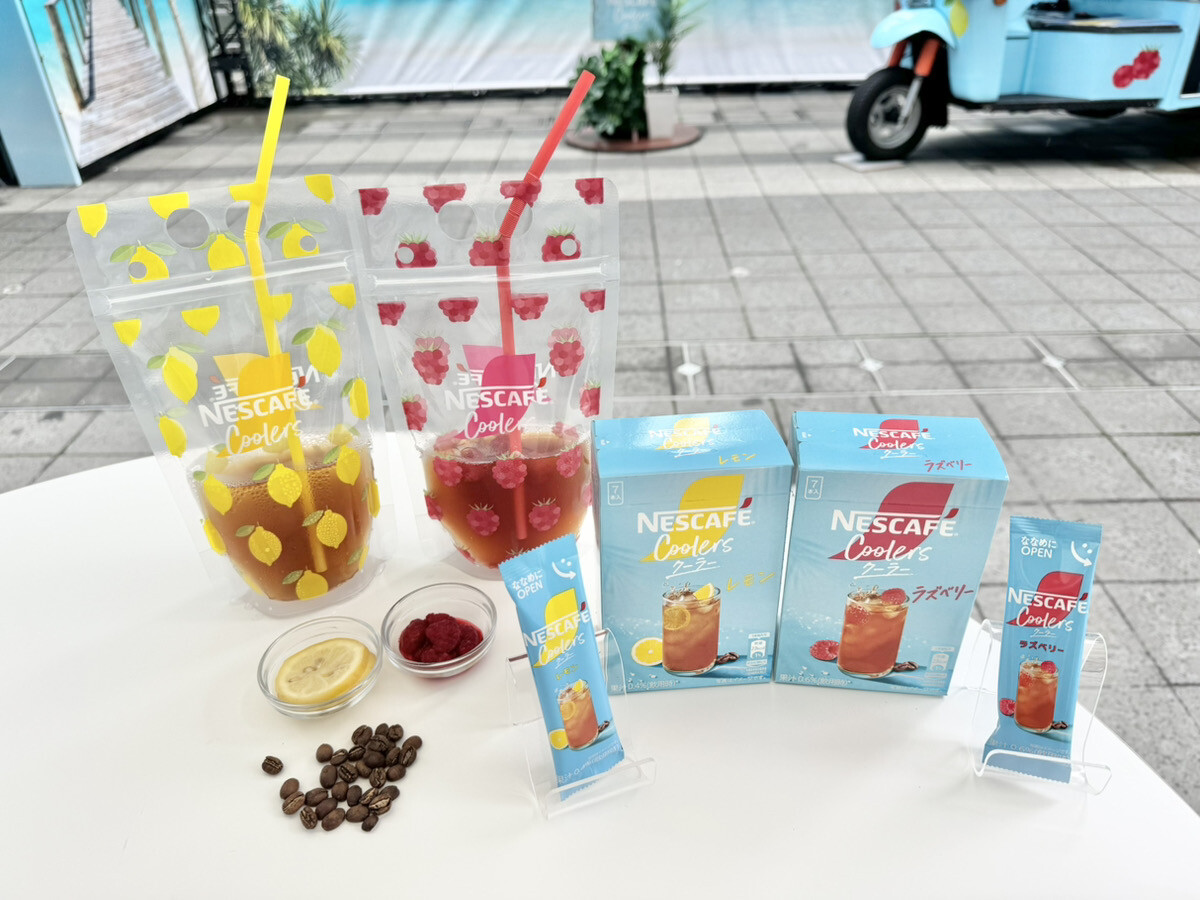 渋谷駅前にフルーツ×コーヒーの新感覚ドリンク「ネスカフェ クーラー」を味わえるクーリングスポット登場！